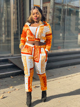 Load image into Gallery viewer, Cashew flower print casual two-piece suit（AY1431）
