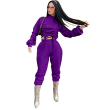 Load image into Gallery viewer, Drawstring sweater suit
