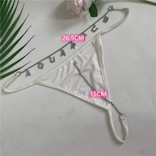 Load image into Gallery viewer, Rhinestone letter panties(AY1634)
