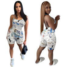 Load image into Gallery viewer, Sexy Printed Backless Jumpsuit AY1707
