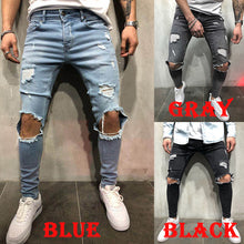 Load image into Gallery viewer, Hot selling ripped denim pants
