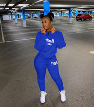 Load image into Gallery viewer, Fashion printed letter sports suit（AY1363)

