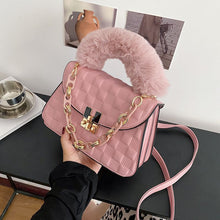 Load image into Gallery viewer, NEW fashion PU single shoulder crossbody bag with hair chain AB2104
