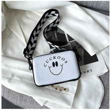 Load image into Gallery viewer, Trendy square box-shaped smiley crossbody bag（AB2035）
