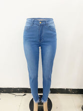 Load image into Gallery viewer, Fashion fringed denim pencil pants（AY2216）
