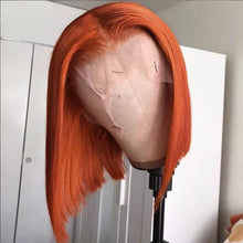 Load image into Gallery viewer, Human Hair Short Bob Orange Wigs（AH5052）
