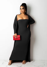 Load image into Gallery viewer, Sexy tube top long skirt jacket two-piece suit（AT1281)
