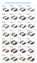 Load image into Gallery viewer, Starry sky luminous fluorescent color changing 25mm false eyelashes（AH5057）
