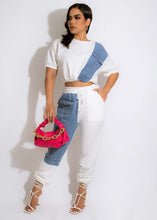 Load image into Gallery viewer, Denim casual sports suit AY2014

