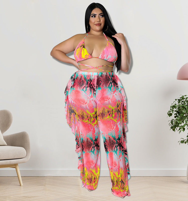 Sexy swimsuit pants three piece suit AY1894