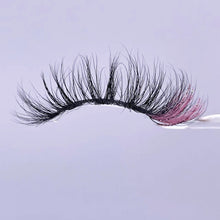 Load image into Gallery viewer, Glitter pink colored false eyelashes moq 5 piece (AH5063)

