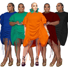 Load image into Gallery viewer, Plus Size Drawstring One Piece Set AY2707
