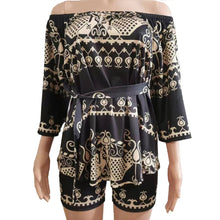 Load image into Gallery viewer, Fashion printed one-shoulder suit AY2674
