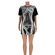 Load image into Gallery viewer, Line art body painting Dress Top AY1962

