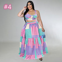 Load image into Gallery viewer, Fashion Plaid suspender Dress AY2152
