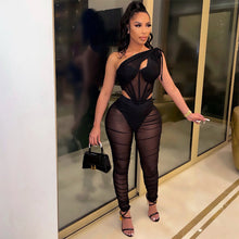 Load image into Gallery viewer, Sexy mesh top two piece set AY2091
