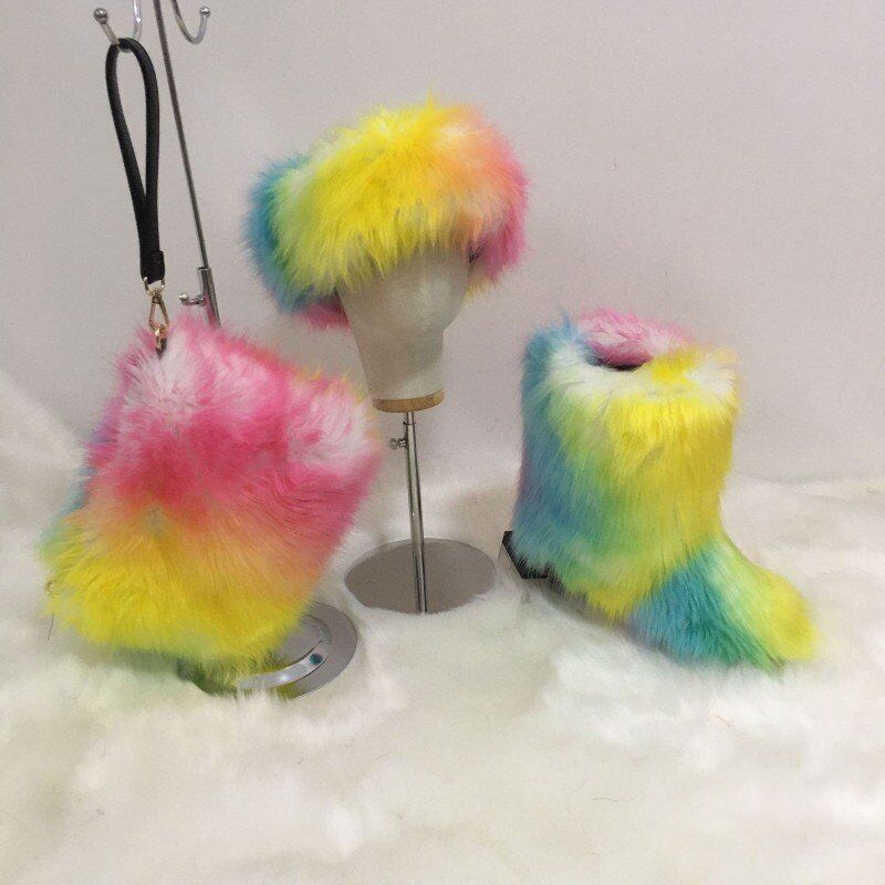 Hot selling fur set come(Hat bag boots ) HPSD142