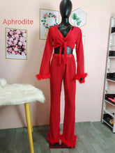 Load image into Gallery viewer, Plush stitching solid color chiffon four-piece suit（AY1653）
