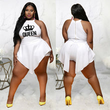 Load image into Gallery viewer, Plus size Irregular Crown Sleeveless Jumpsuit（AY1777）
