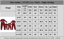 Load image into Gallery viewer, Christmas check print parent-child jumpsuit（AY1507)
