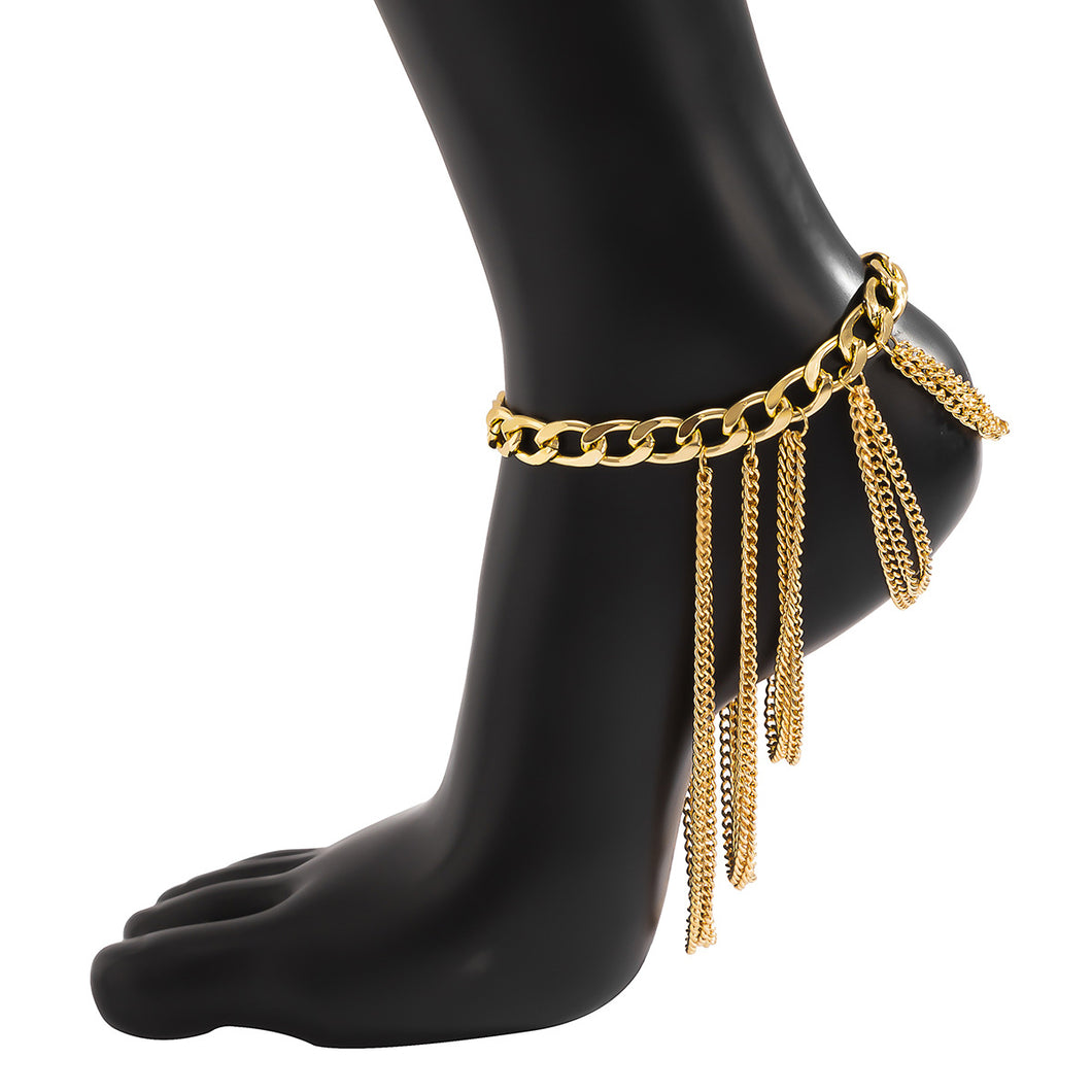 Metal chain tassel anklet shoe chain（AE4090）