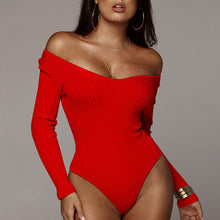 Load image into Gallery viewer, V-neck long-sleeved one-piece top（AY1592）
