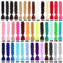 Load image into Gallery viewer, Solid color synthetic big braid wig tresses（AH5056）
