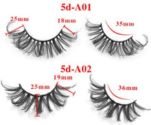 Load image into Gallery viewer, Five pairs set with extended false eyelashes
