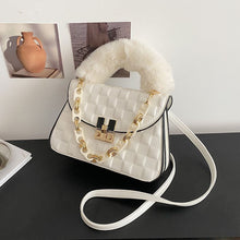 Load image into Gallery viewer, NEW fashion PU single shoulder crossbody bag with hair chain AB2104
