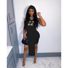Load image into Gallery viewer, Hooded Vest shorts letter embroidered suit AY2043
