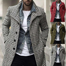 Load image into Gallery viewer, Hot selling men&#39;s plaid woolen coat(A11309)
