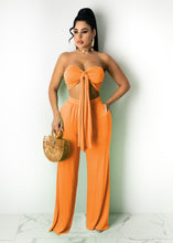 Load image into Gallery viewer, Sexy solid color wide leg pants tube top suit（AY1831）
