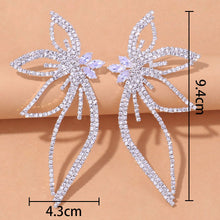 Load image into Gallery viewer, Fashion Rhinestone Butterfly Earrings（AE4092）
