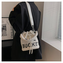 Load image into Gallery viewer, Letter plush bucket bag(AB2101)

