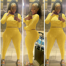 Load image into Gallery viewer, New solid round neck two-piece set（AY2500）
