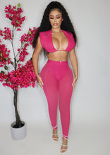 Load image into Gallery viewer, Mesh tank top two piece suit AY2117
