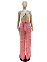 Load image into Gallery viewer, Fashion Print Pocket Wide Leg Pants （Only pants）AY2348

