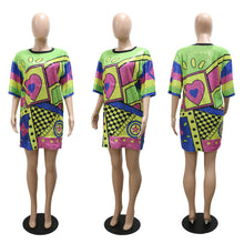 Load image into Gallery viewer, New Beaded print dress AY2130
