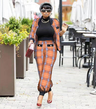 Load image into Gallery viewer, Print Button Jacket Pants Set（AY2354）
