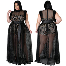 Load image into Gallery viewer, Sexy mesh maxi dress two piece set（Belt not included）AY1725
