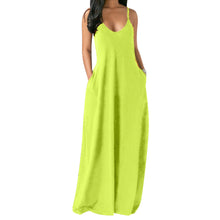 Load image into Gallery viewer, New solid color sling dress ME2122

