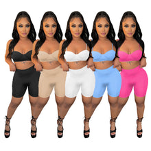 Load image into Gallery viewer, Sexy suspender shorts two-piece set（AY1820）
