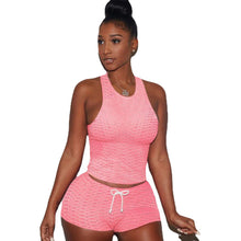Load image into Gallery viewer, Yoga Sports Tank Top Shorts Set AY1071
