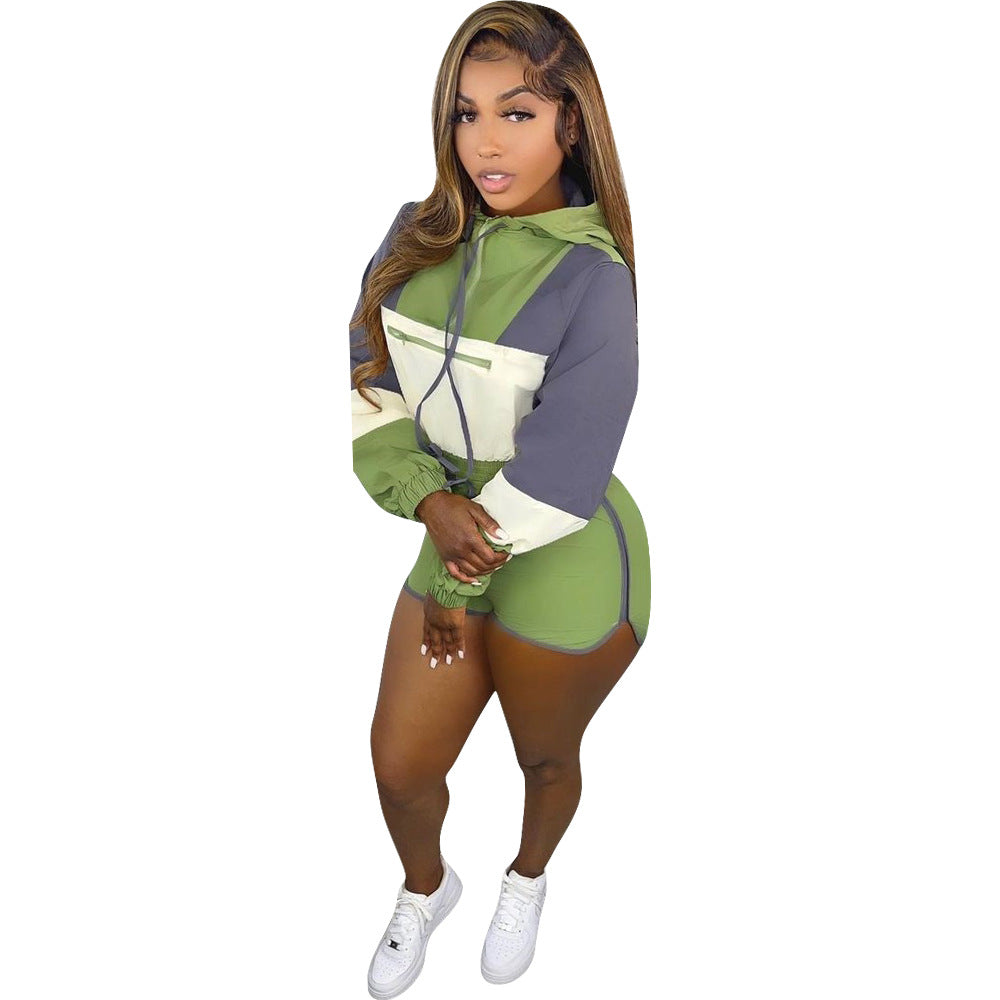 Fashion splicing two-piece set（AY2551）