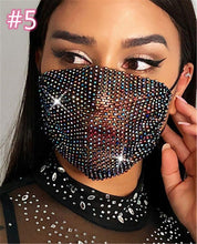 Load image into Gallery viewer, Fashion rhinestone decorative face mask（AE4103）
