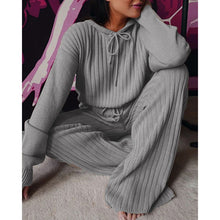 Load image into Gallery viewer, Pit strip loose hooded casual suit （AY1385）
