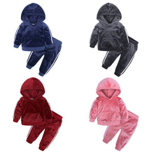 Load image into Gallery viewer, Hot selling children&#39;s hooded sweater set(A1161-1)
