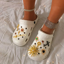 Load image into Gallery viewer, Explosive Rhinestone Hole Shoes Baotou Sandals（HPSD099）
