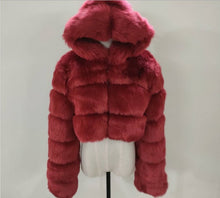 Load image into Gallery viewer, Faux Fur Jacket Faux Fox Fur Long Sleeve(AY1358)
