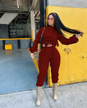 Load image into Gallery viewer, Drawstring sweater suit
